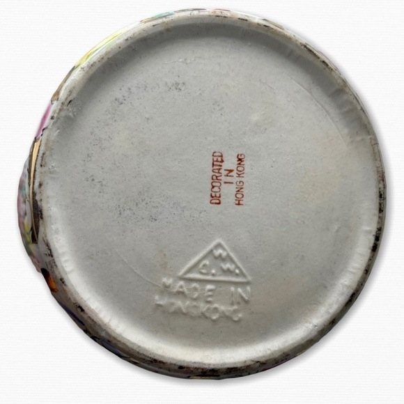 Vintage Millefleurs Japanese PorcelainWare Temple Jar Made in Hong Kong - Picture 10 of 11